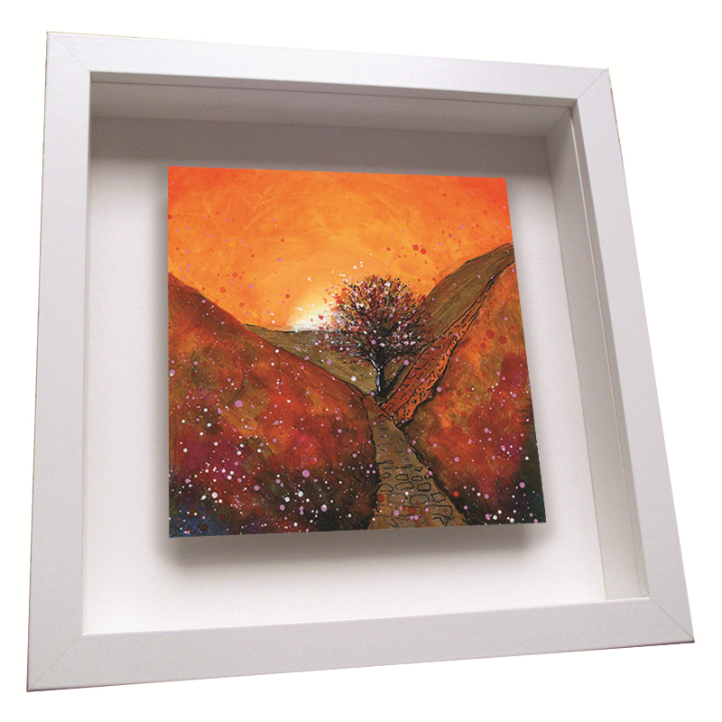 Sycamore Gap Autumn - Framed Tile